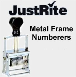 Justrite Self-Inking Numbering Band Stamps