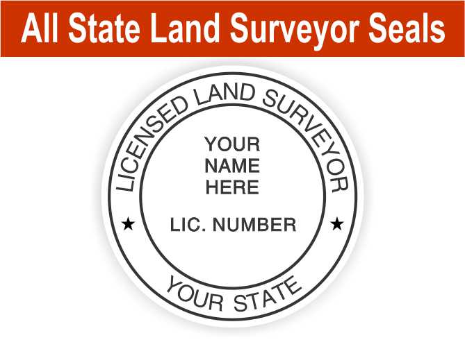 All State Land Surveyor Seals