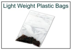 Lightweight 2 mil Plastic Ziplock 