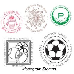 Monogram Designer Self-Inking Stamps