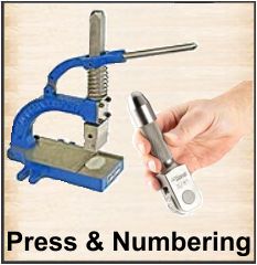 Steel Numbering Heads, Wheels and Presses