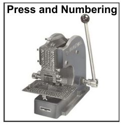 Steel Automatic Numbering Heads, Wheels and Presses