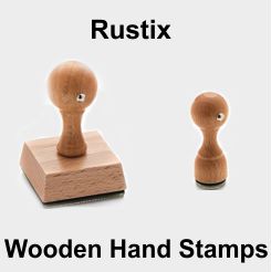 Rustix Wooden Hand Stamps