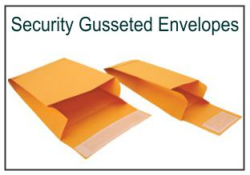Kraft Paper Evidence Security Envelopes - Gusseted 