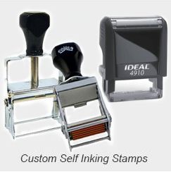 Self-Inking Rubber Stamps - Custom