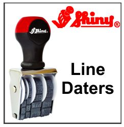 Shiny Line Dater Stamps