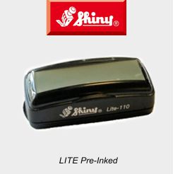 Shiny Lite Pre-Inked Stamps