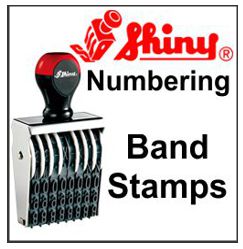 Shiny Numbering Band Stamps, Choose from 1/8