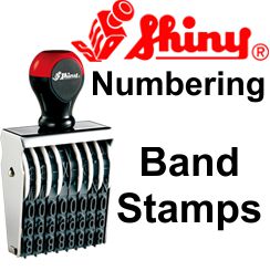 Shiny Numbering Band Stamps, Choose from 1/8