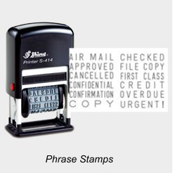 Shiny Word Phrase Stamps