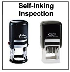 Self-Inking Inspector Stamps