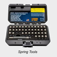 Spring Tool ID Marking Stamp Sets