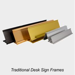 Standard Nameplate Desk Frames and Holders