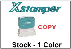 Xstamper Stock Stamps - One Color