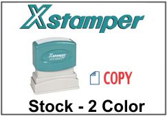 Xstamper Stock Stamps - Two Color
