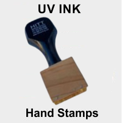 Ultraviolet Ink Hand Stamps