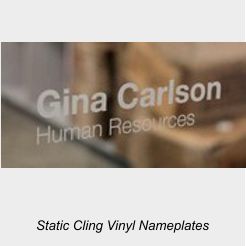 Vinyl Adhesive Employee Names & Room Names