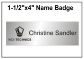 Engraved Name Badge, 1.5" x 4"