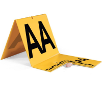 Id Tent (Cut Out Type) Aa-Az Yellow