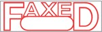 Xstamper Pre-Inked Stock Stamp "FAXED"
Xstamper Stock Stamp