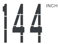 Aluminum Stencil - 144 Inch
144-Inch FAA Aluminum Stencils