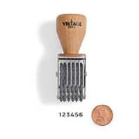 Vintage Pro Numbering 6 Band 1/8" Character Stamp
