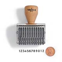 Vintage Pro Numbering 12 Band 5/32" Character Stamp