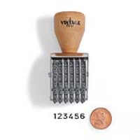 Vintage Pro Numbering 6 Band 3/16" Character Stamp