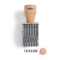 Vintage Pro Numbering 6 Band 1/4" Character Stamp