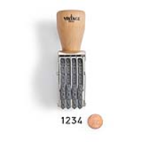 Vintage Pro Numbering 4 Band 3/8" Character Stamp