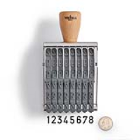 Vintage Pro Numbering 8 Band 15/32" Character Stamp