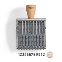 Vintage Pro Numbering 12 Band 15/32" Character Stamp