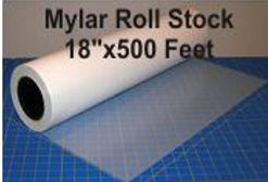 Mylar 18 inch x 500 feet roll stock