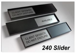 Conference Room Signs
Sliding Office Door Signs
340, 2"x10" Sliding Office Door Signs