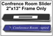 2"x13", 1/16" Aluminum wall with Changeable Message Frame