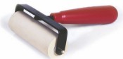 4" Wide Wooden Handle Ink Roller