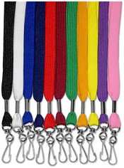 Flat Lanyard with Swivel Hook - 1/2"