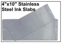 4" x 10" Stainless Steel Slab