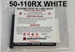 50-110RX White Enthone Epoxy Ink - White  - Clip Packet