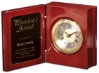 Rosewood Piano Finish Book Clock