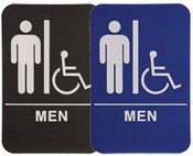 MEN Handicap Stock ADA Sign, 6"x9"
ADA Stock Signs
ada sign requirements
ada compliant signs
custom ada signs
ada guidelines signs
ada signs wholesale
ada bathroom signs
ada signs online
ADA Office Signs