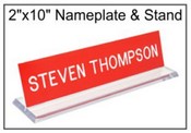 2"x10" Acrylic Base with nameplate