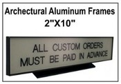 Sliding Office Door Signs
340, 2"x10" Sliding Office Door Signs