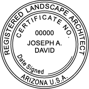 Arizona Pre-Inked Surveyor Stamp