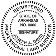 ARKANSAS Self Inking Surveyor Stamp