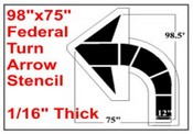 Federal Spec STRAIGHT ARROW Stencil
