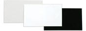 4"x4" Vinyl Backing Card - White - 50/pkg