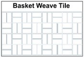 Basket Weave Tile Stencil