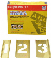 1/2" Brass Stencil Set - 24 Pcs.