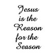 Christmas Jesus is the Reason Monogram Stamp